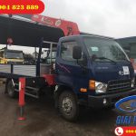 Xe tải 7 Tấn Hyundai HD700 Đồng Vàng gắn cẩu 3 Tấn 4 Khúc UNIC URV344